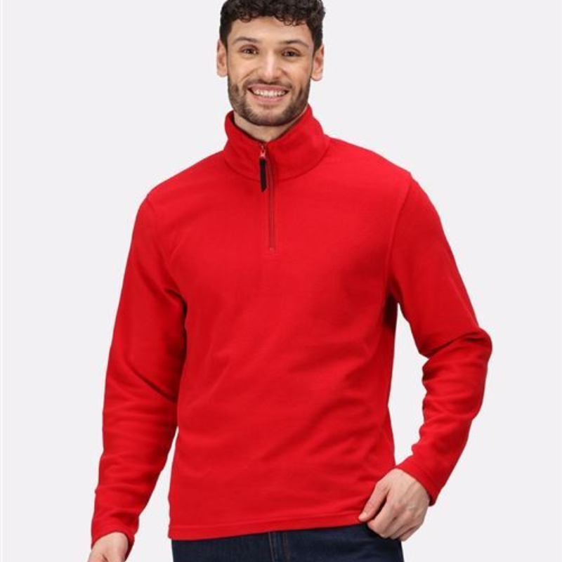 Regatta Microfleece 1/4 Zip Red VC06RED Main Image